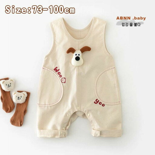 コットン ロンパース 耳付き 夏服 モチーフ うさぎ 綿 つなぎ ワンポイント 半袖 ノースリーブ カバーオール 新生児 犬 かわいい コットン ロンパース 耳付き 夏服 モチーフ うさぎ 綿 つなぎ ワンポイント 半袖 ノースリーブ カバーオール 新生児 犬 かわいい