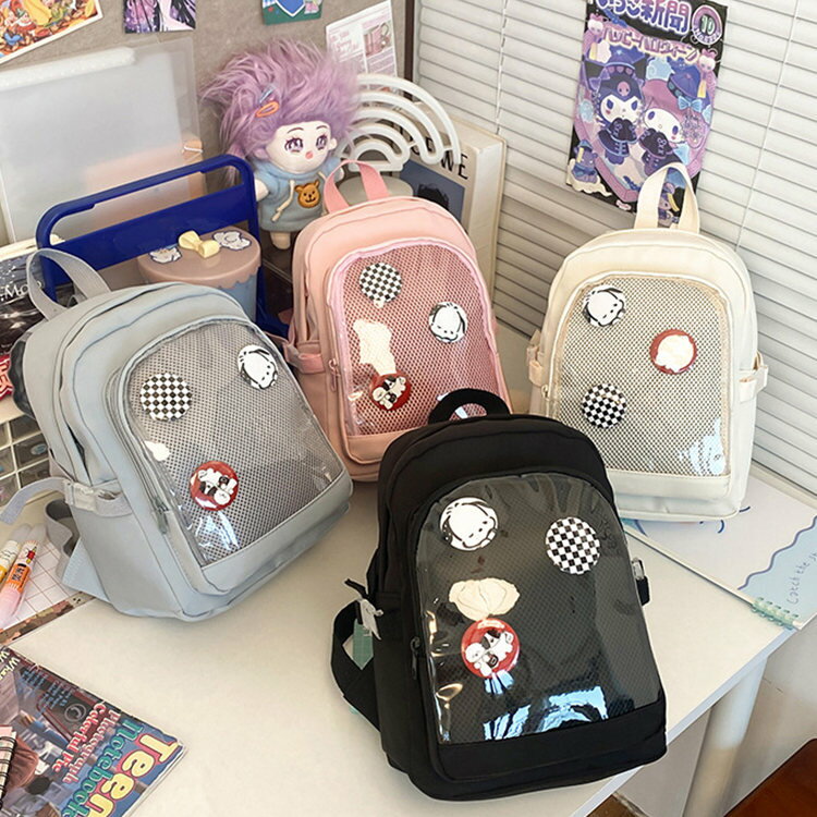 ミニバッグ ミニ 小さい デコバッグ リュック クリアバッグ 透明窓 レディース 推し 推し活 推し活バッグ 推しバッグ 痛リュック