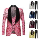 演 団体 スリム ジレ スーツジャケット 舞台衣装 ステージ衣装 紳士服 全5色 スーツセット パンツ ベスト ジャケット 3点セット