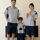 ストライプ 親子コーデ 親子お揃い ペアルック 親子 セット 親子 リンクコーデ 家族お揃い ペアルック 夏服 夏 親子服 親子ペア