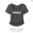 トッ プリーツ スリム ウエスト mm 脂肪 レディース Tシャツ 半袖 肩 右 スクエアネック 大きいサイズ 夏 レディース トップス