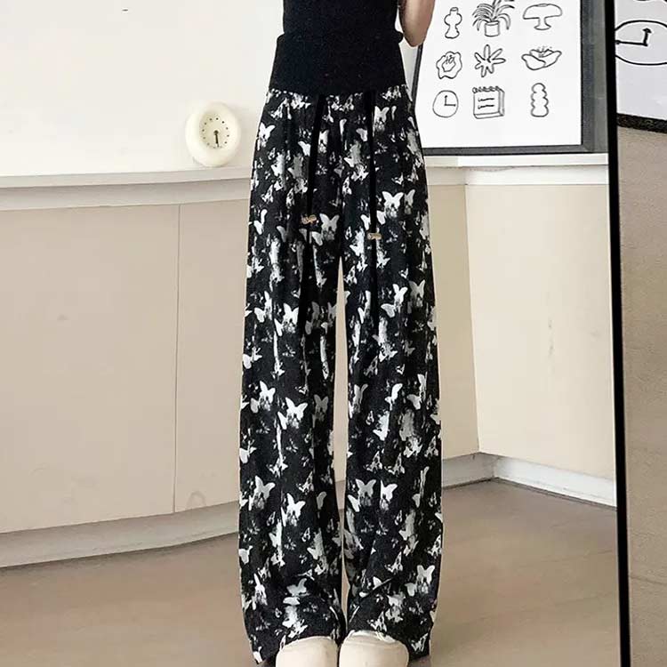 ゆっ 着やせ 美脚 臨月 後期 中期 初期 ズボン 薄手 夏用 マタニティウェア ワイドパンツ マタニティパンツ 大きいサイズ パンツ