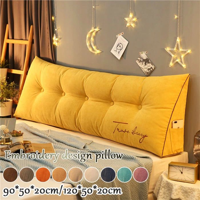 テレ 傾斜 リラックスクッション ベッド用 腰枕 ベッド専用低反発読書用クッション ソファー 三角クッ..