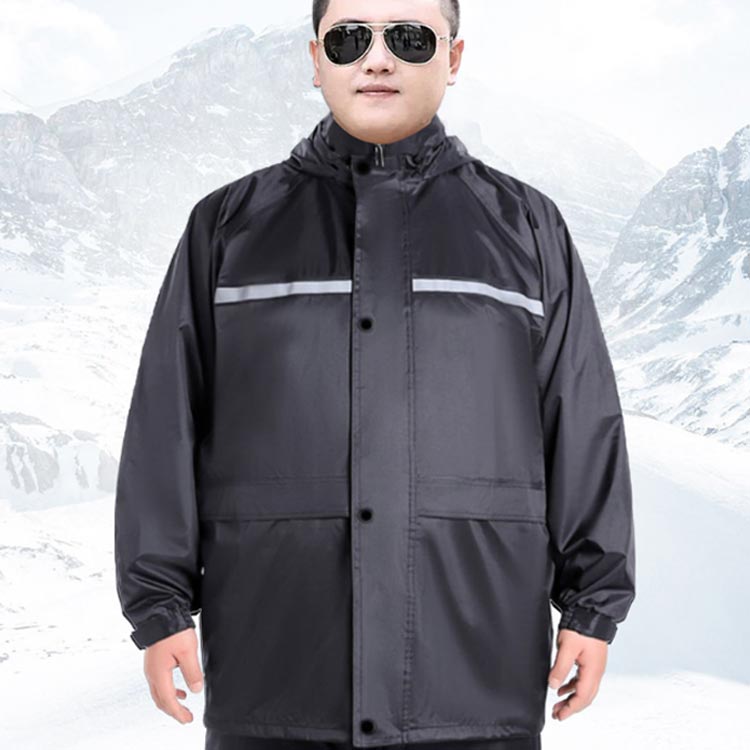ジャケ 長袖 作業着 ポケット付き メンズ 上下セット レインウェア ビッグサイズ レインコート セット 上下 大きいサイズ メンズ