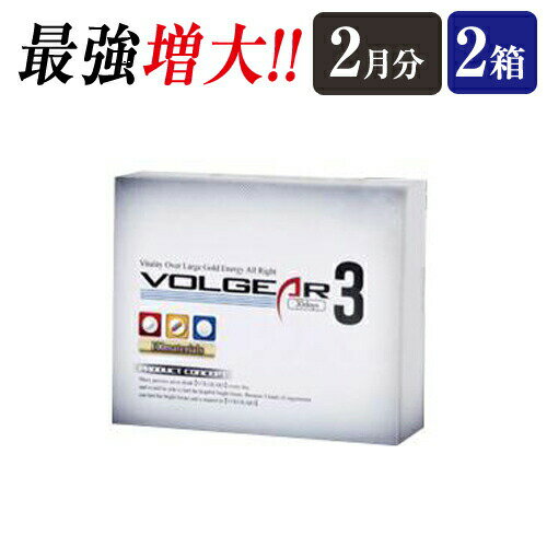 【送料無料】【2箱セット】ボルギア3 Volgear3 2ヶ月分 3種類の強力サプリ L-シトルリン配合 L-アルギニン L-バリン L-ロイシン L-イソ..