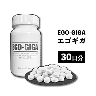 【送料無料】EGO-GIGA エゴギガ [250mg×30粒] メンズサプリ 男性サプリ 男性用 サプリメント サプリ シトルリン アルギニン すっぽん 活力 元気 男 健康 更年期