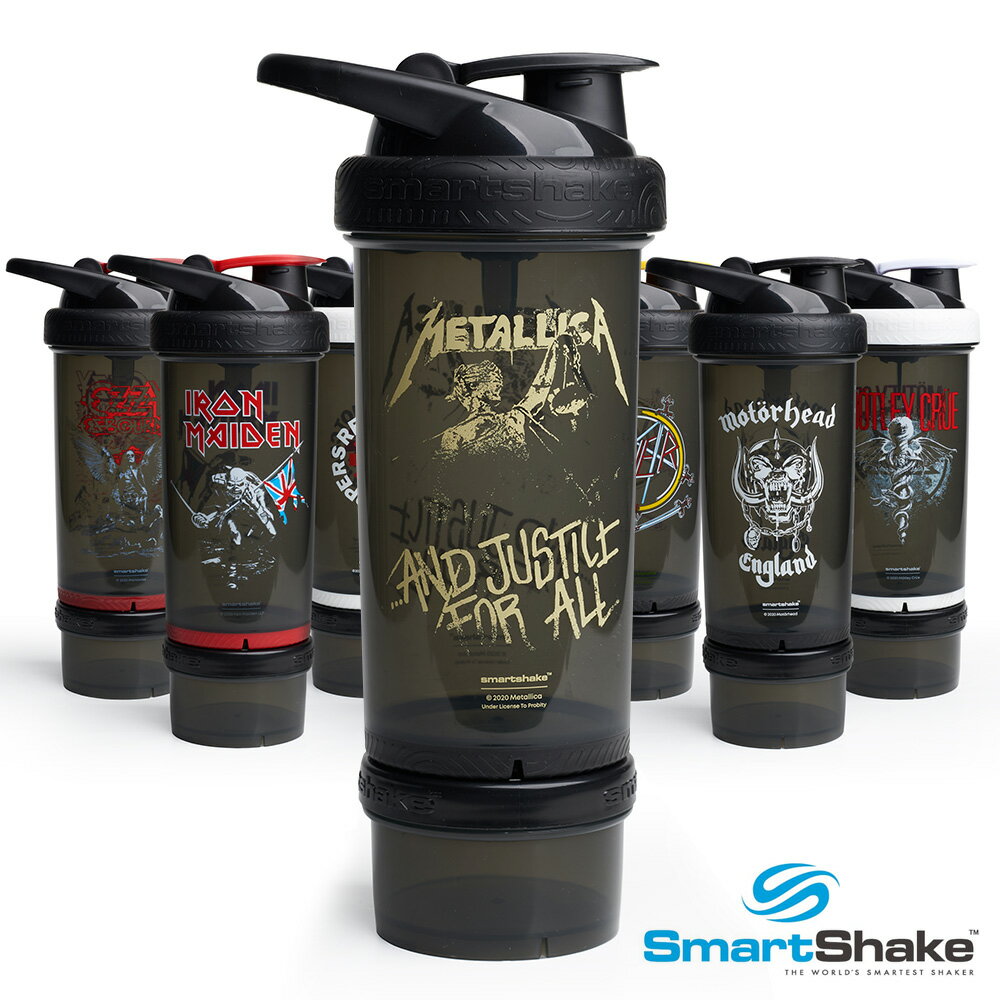 スマートシェイク リヴァイヴロックバンド コレクション (SmartShake Revive RockBand COLLECTION) 750ml 25oz 漏れない シェイカー おしゃれ 持ち運び ボトル スポーツ ジム プロテイン シェイカー