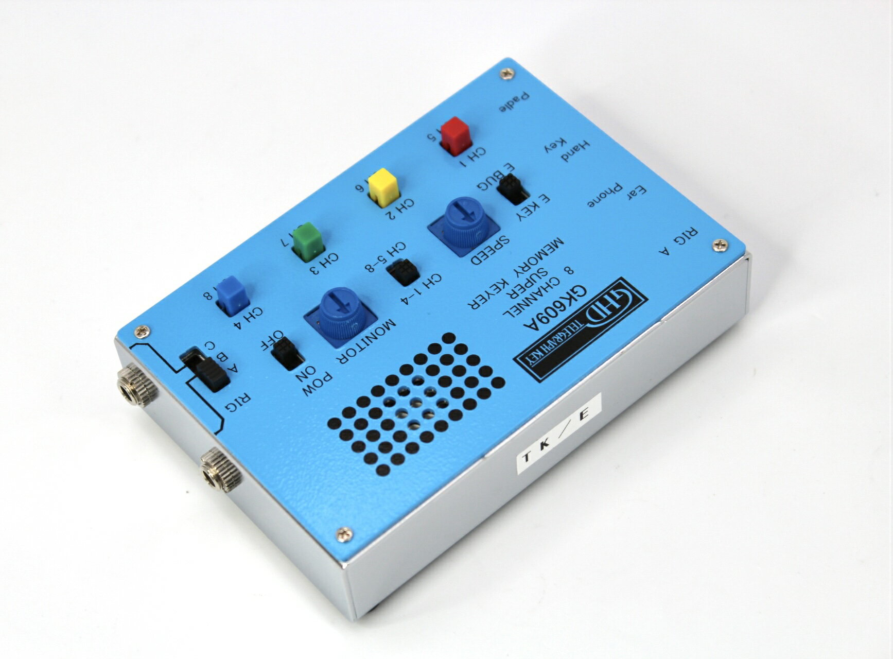 GK609A メモリーキーヤー　 GHDキー　8チャンネル アマチュア無線 無線 モールス通信 モールス 電信 電鍵 パドル バグキー キー 国産 日本製　ghdキー　モールス　cw　　ghd