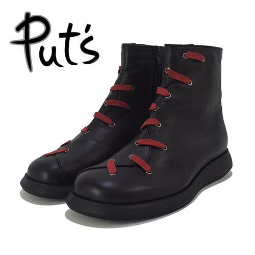 Put`s革ヒモステッチショートブーツ