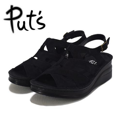 Put`s　革　バックベルト　カジュアル　サンダル