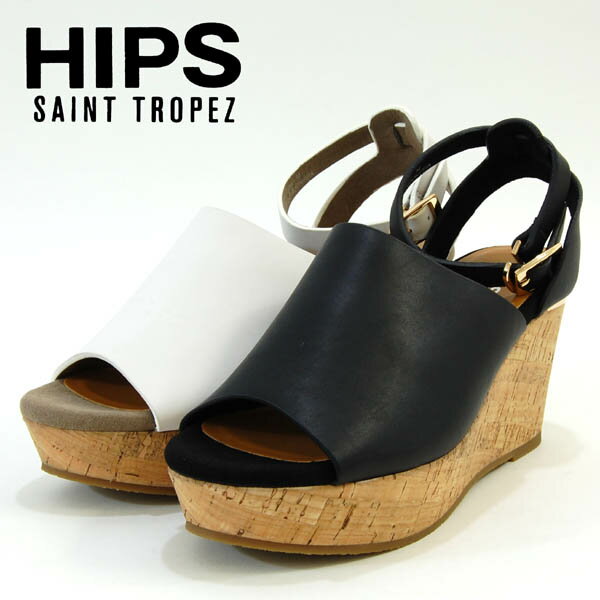 【SALE50％OFF】HIPS　ヒップス　革厚 底ストラップサンダル