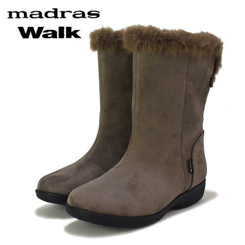 マドラス　ウォーク　ゴアテックス（スエード風人工皮革）　ボア付　ショートブーツ