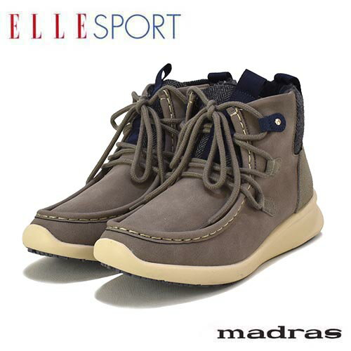 ELLESPORT　エルスポーツ　マドラス社製　合皮（防水仕様）　トレッキング風　ショートブーツ