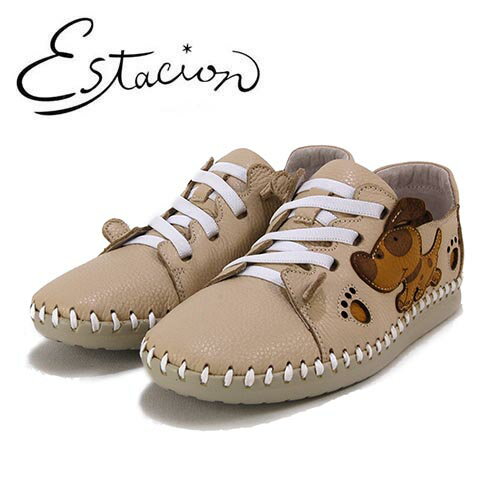 エスタシオン Estacion 革 イヌモチーフ スニーカーのサムネイル