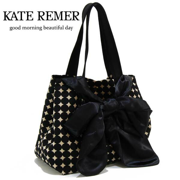 gMbD(good morning beautiful day) 生地 サテンリボン トートバッグ　WMのサムネイル