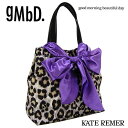 gMbD(good morning beautiful day) PVCコットン サテンリボン トートバッグ M