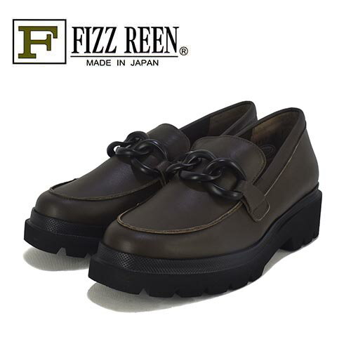 Rakuten - FIZZREEN　フィズリーン　革　チェーン飾り　厚底　ローファー