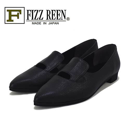 Rakuten - FIZZREEN　フィズリーン　革　ポインテッドトゥ　ローヒールパンプス