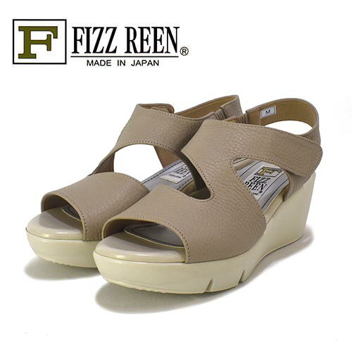 FIZZREEN　フィズリーン　革　甲ストラップ　厚底サンダル