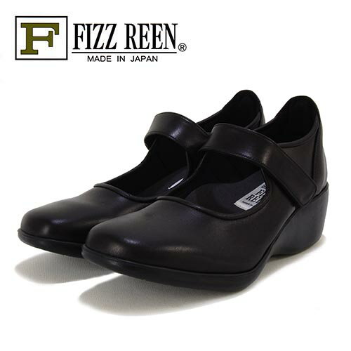 Rakuten - FIZZREEN フィズリーン　革　甲ストラップ　ウエッジソール　パンプス