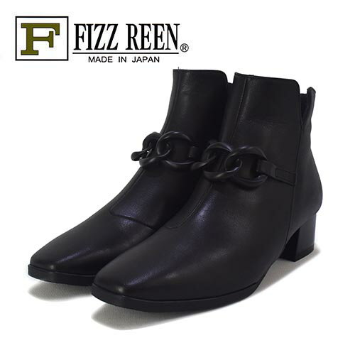 FIZZREEN　フィズリーン　革　チェーンベルト　ショートブーツ