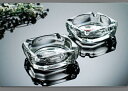 【10%OFFセール】【送料無料 ※北海道・沖縄・離島除く 】 GMS00779 リビー Libbey 高級クリスタルガラス 灰皿 2個セット HM-0737 ...