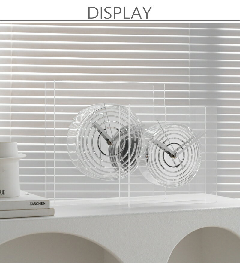 【クーポン5,000円OFF】【ポイント5倍】【送料無料 ※北海道・沖縄・離島除く 】 GMS03253 置き時計 おしゃれ オシャレ クリエイティブ アート シンプル ミニマル デザイン 高透明 アクリル製 クロムメッキ シルバー クリアー 正方形 四角形 静音 連続秒針 時計