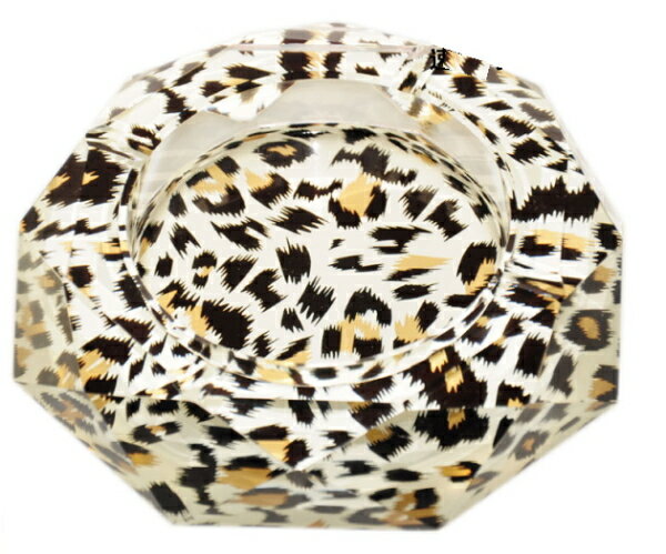 【ポイント5倍】【送料無料 ※北海道・沖縄・離島除く 】 GMS00255-D G-HOUSE(ジーハウス) 高級クリスタルガラス 灰皿 ヒョウ クリア HM-...