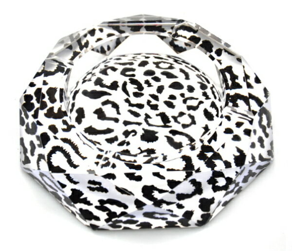 【ポイント5倍】【送料無料 ※北海道・沖縄・離島除く 】 GMS00255-C G-HOUSE(ジーハウス) 高級クリスタルガラス 灰皿 ユキヒョウ HM-02...