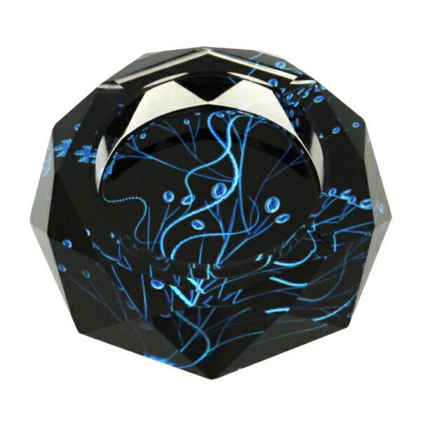 【ポイント5倍】【送料無料 ※北海道・沖縄・離島除く 】 GMS00634 G-HOUSE(ジーハウス) 高級 クリスタル ガラス製 灰皿 18cm HM-05...