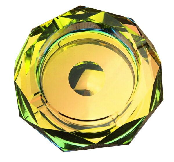 【ポイント5倍】【送料無料 ※北海道・沖縄・離島除く 】 GMS00485-18 G-HOUSE(ジーハウス) 高級クリスタルガラス製 灰皿 玉虫色 18cm ...