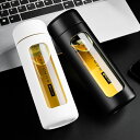 GIANXI ジャンシ クリアボトル 380ml ガラスボトル ガラスボトル 水筒 耐熱 持ち運び ピッチャー ガラス瓶 お茶 ドリンク おしゃれ 北欧 男性 ...