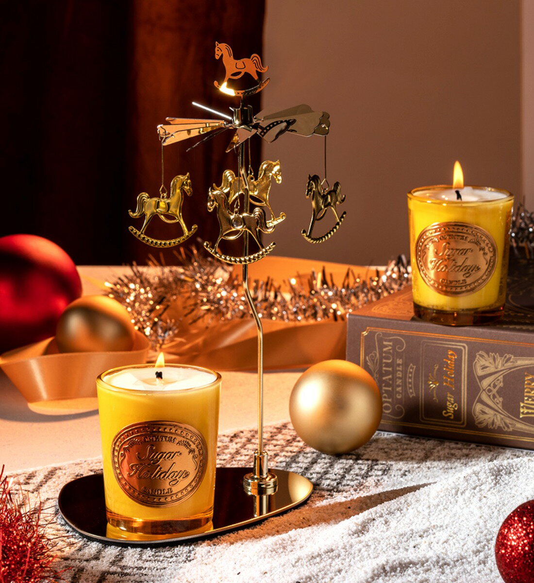 【公式】OPTATUM オプタウム キャンドル シュガーホリデーセット 85g ソイキャンドル クリスマス 部屋..