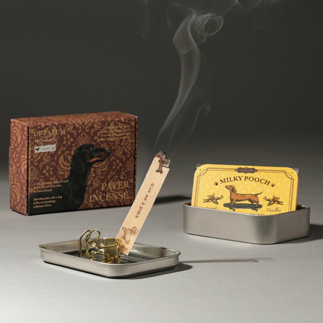 【公式】OPTAUM オプタウム ペーパーインセンス PET DOG【ミルキープーチ】48回分 ペットと楽しむ 紙の..