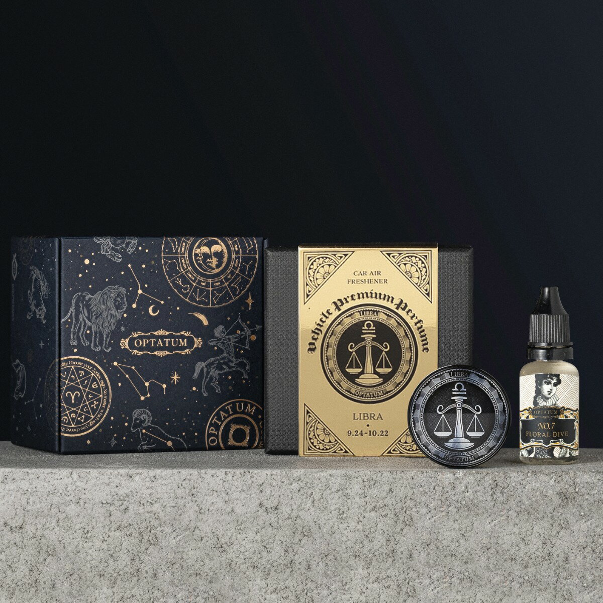 【公式】OPTATUM オプタウム カーエアーフレッシュナーギフトセット てんびん座 Libra 車 芳香剤 車用 ..