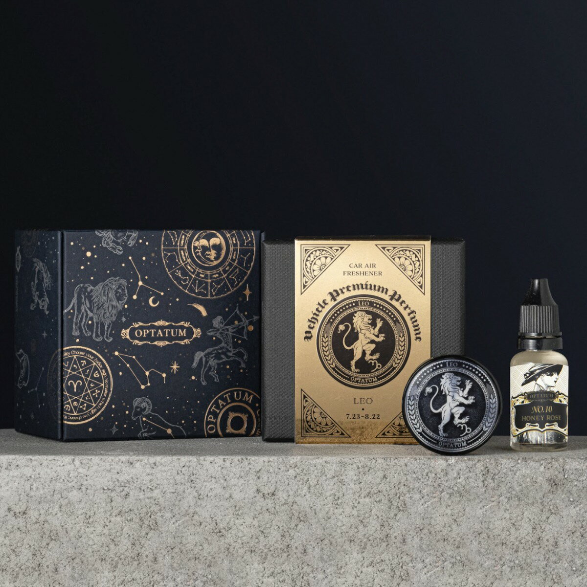 【公式】OPTATUM オプタウム カーエアーフレッシュナーギフトセット しし座 Leo 車 芳香剤 車用 ディフ..