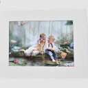 【送料無料】 妖精の森 【画題テイルズ フロム リリーポンド】 作家のサイン入り絵(蓮池の物語) 英国製 シャーロット バード フォトグラフ 額なし 妖精フェア...