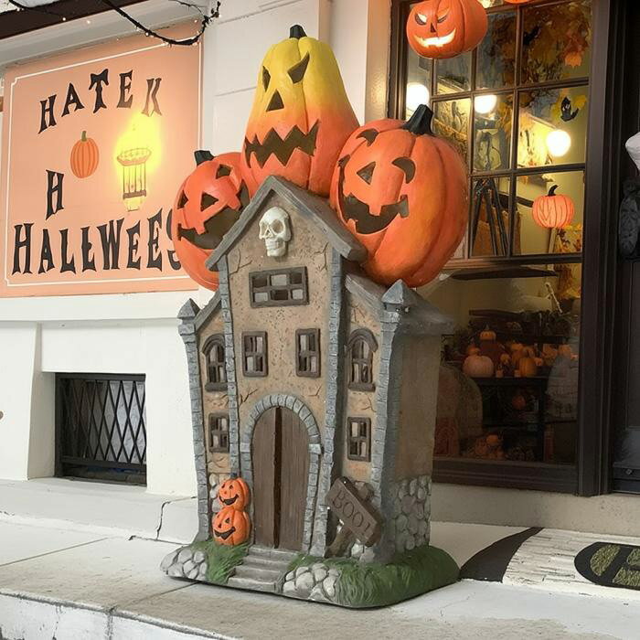 ハロウィン 家型オブジェ 楽天市場】ハロウィン ハウス オブジェの通販