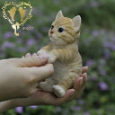 送料無料 【縁飾り 茶トラ猫】CAT リビング 玄関 ガーデン 雑貨 オーナメント おしゃれ置物 樹脂 お出迎え おうち時間 WooBia