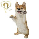 【送料無料】【手をあげるシバ犬】 本物そっくり 柴犬 ドッグ 置物 ガーデニング エントランス リビング おしゃれ インテリア置物 ウエルカム お出迎え Woo...