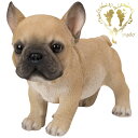 送料無料 犬の置物【立つ子犬のフレンチ・ブルドッグ】 ドッグ【ガーデニング雑貨】本物そっくり 庭 玄関【犬置物】フレンチブルドッグ ガーデン 雑貨 オーナメント...