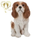 【送料無料】【上を向くキャバリア (小)】DOG ガーデニング雑貨 犬 玄関庭 オーナメント おしゃれ インテリア置物【ギフト対応】いぬ雑貨 おうち時間 大人かわいい雑貨 Woobia