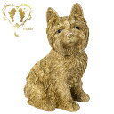 【送料無料】 ゴールド色【お座りヨーキー ゴールド】 犬 玄関 ガーデニング オーナメント おしゃれ インテリア置物【ギフト対応】 おうち時間 大人かわいい雑貨...
