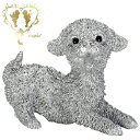 【送料無料】 シルバー色【遊びたいマルプー シルバー】 犬 Dog ガーデニング オーナメント おしゃれ インテリア置物【ギフト対応】 おうち時間 大人かわいい雑貨 Woobia