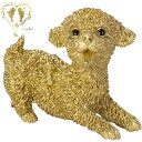 【送料無料】 ゴールド色【遊びたいマルプー ゴールド】 犬 Dog ガーデニング オーナメント おしゃれ インテリア置物【ギフト対応】 おうち時間 大人かわいい雑貨 Woobia