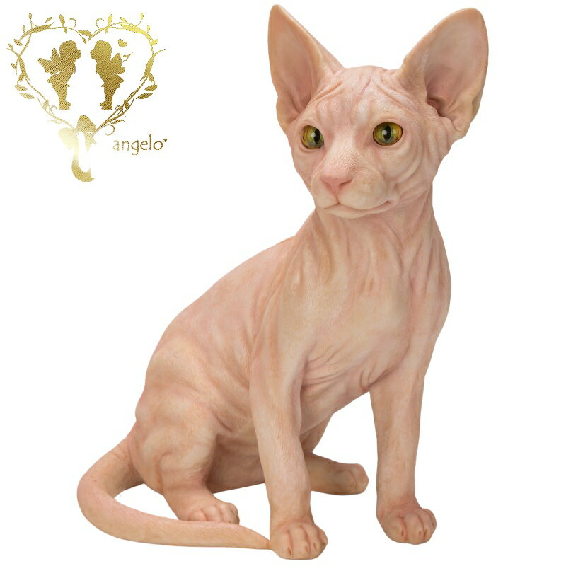 送料無料 　大きなサイズで【お座りスフィンクス】ハイエンドキャット　 CAT　本物そっくり 玄関　ガーデン 雑貨 オーナメント おしゃれ置物 樹脂 お出迎え おうち時間 WooBia 3