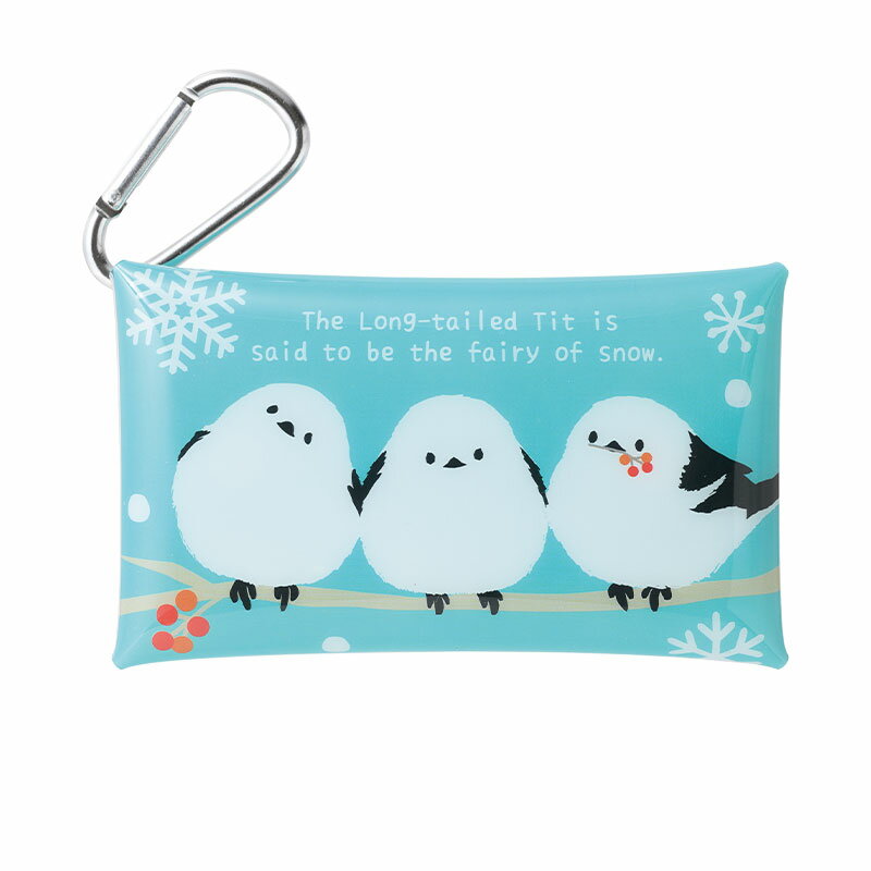 もふかわ シマエナガ クリアマルチケース【120個/カートン売】 シマエナガ もふかわ クリアマルチケー..