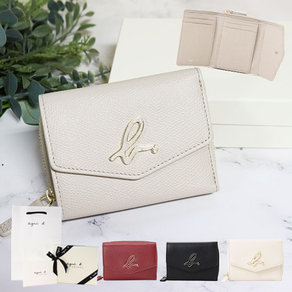 アニエスベー 財布 折財布 三つ折り ミニウォレット agnesb.VOYAGE ロゴ レディース メンズ TAW05-02 ボヤージュ 喜ばれるギフト