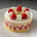 ストロベリーショートケーキ 【ベルグの4月】 イチゴケーキ アイスケーキ ミルクアイス 洋菓子 スイーツ お誕生日 お祝い お土産 クリスマス