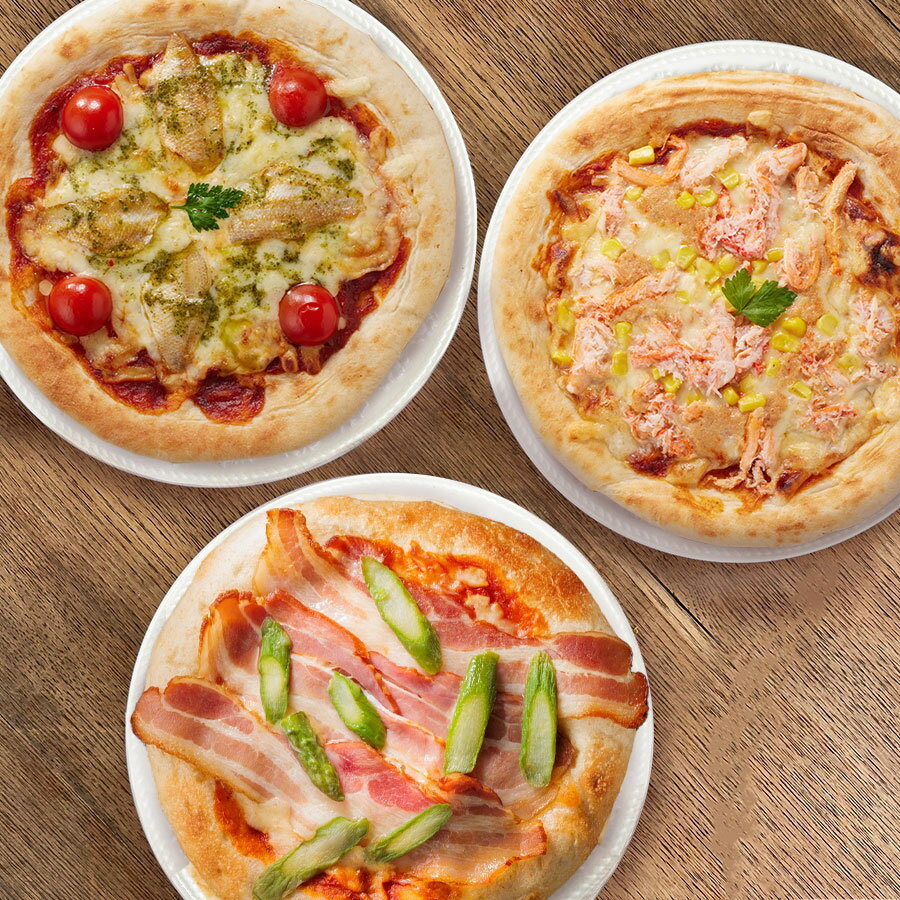 山陰ピザ工房 PIZZA TORETATI 3種セット のどぐろ 紅ずわいがに カニ 蟹 コーン トマト するめいか イカ 明太子